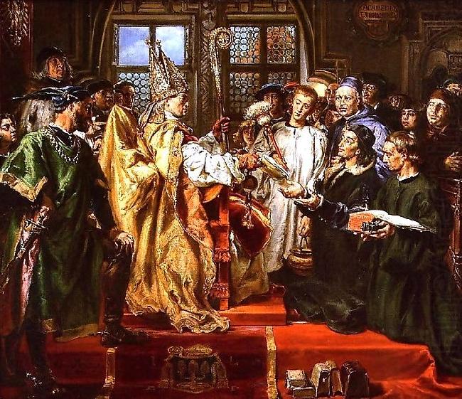 Jan Matejko Founding of the Lubranki Academy in Poznan china oil painting image